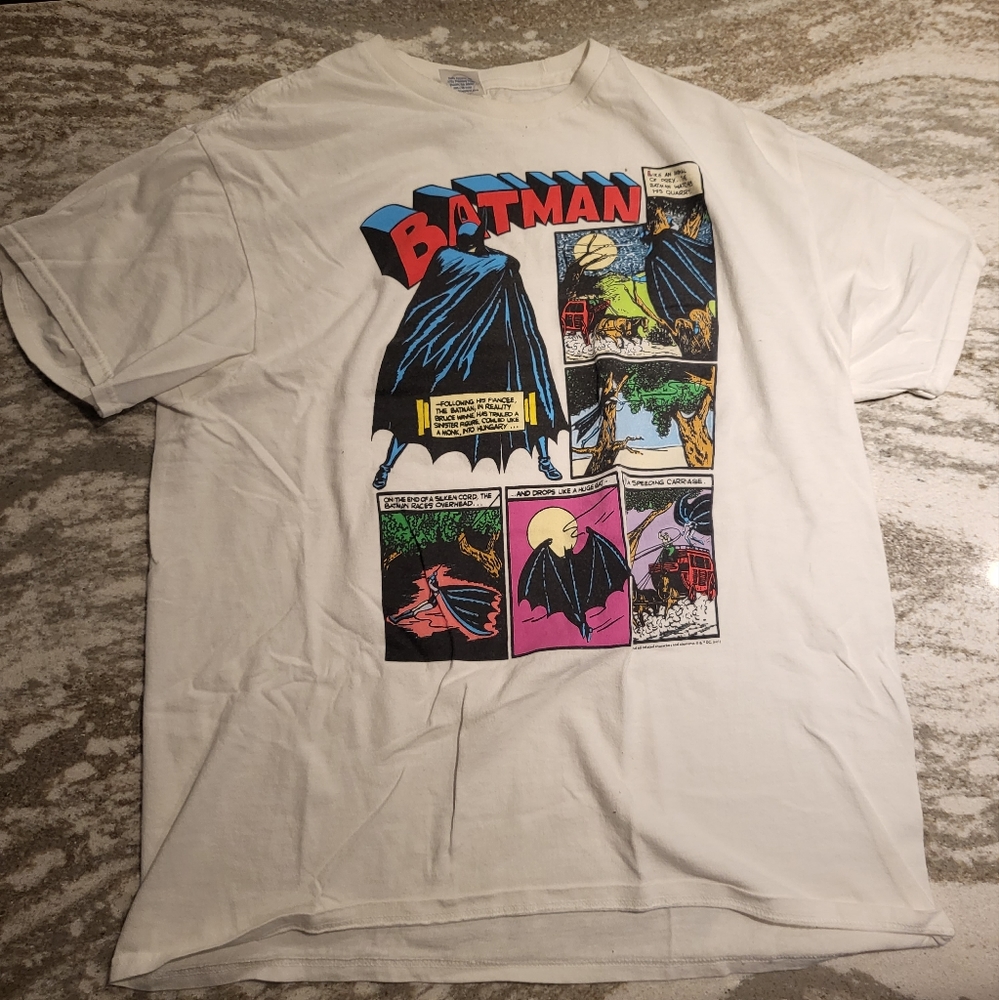White Batman Tee